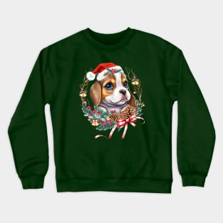 Christmas Dog Beagle Crewneck Sweatshirt